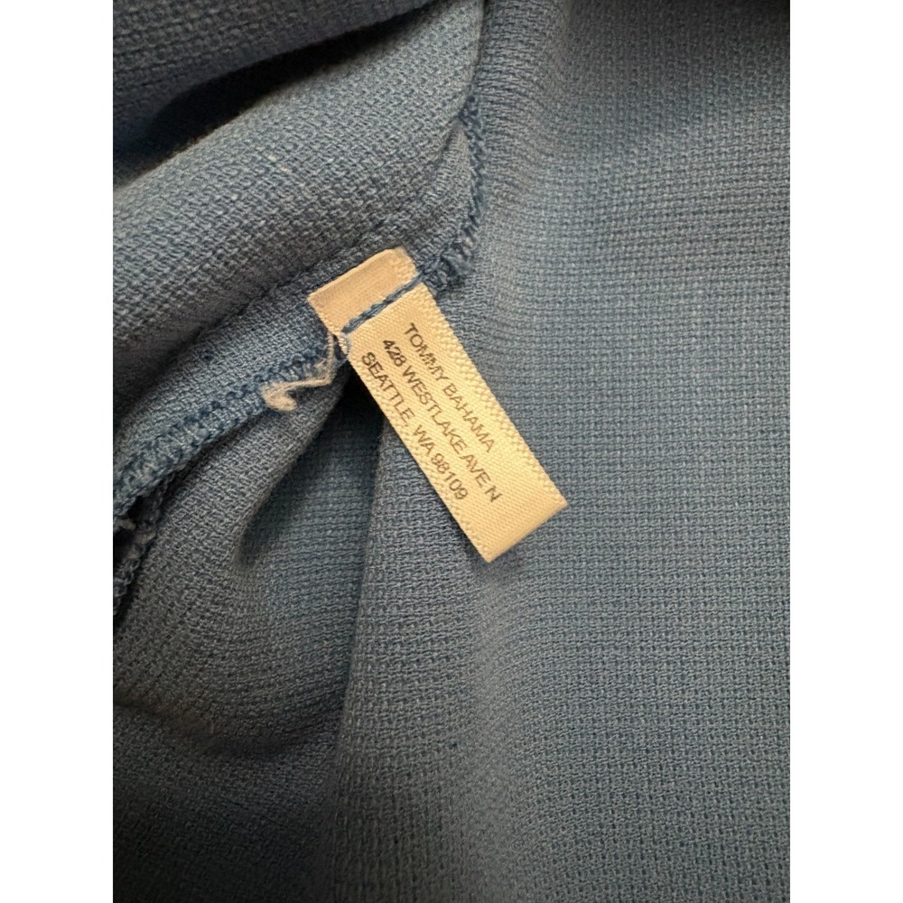 Tommy Bahama Silk Cotton Camp Shirt XL Blue Resort Casual - Picture 14 of 14